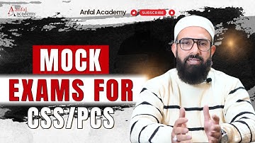 Mock Exams for CSS/PCS | Adnan Jaskani | Anfal Academy