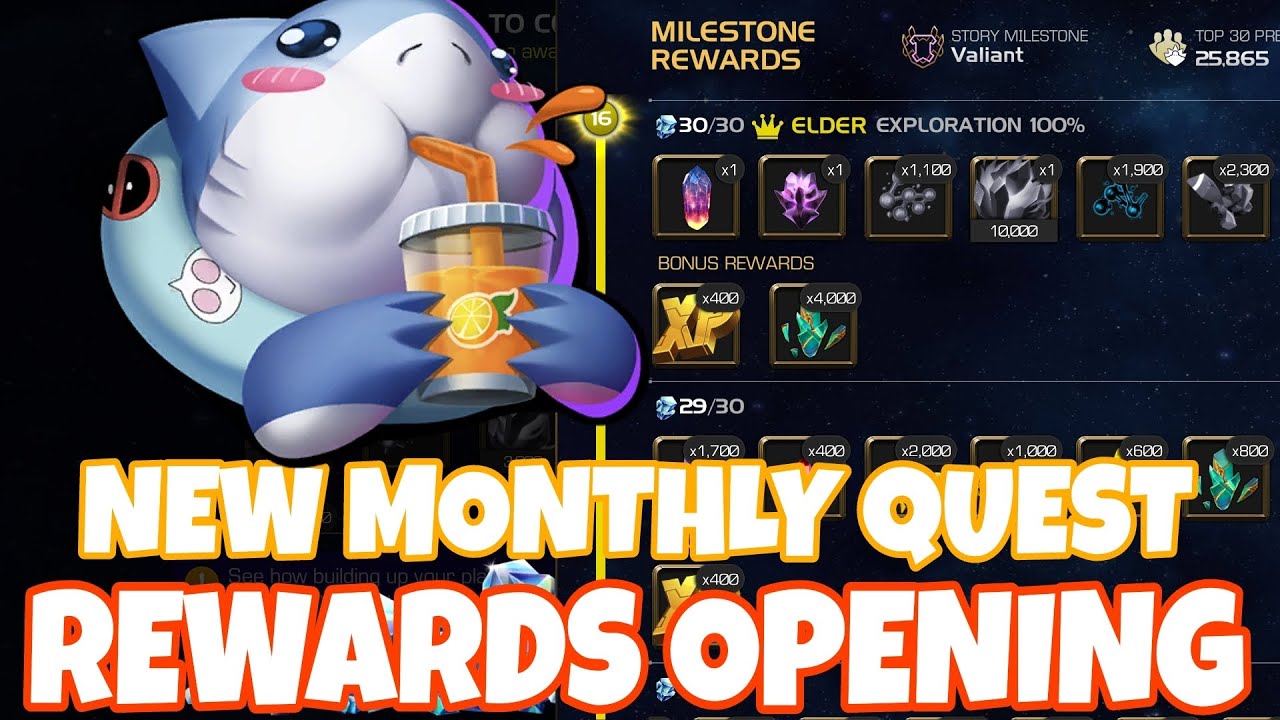 ARE THE NEW MONTHLY QUEST REWARDS WORTH YOUR TIME? OPENING RESULTS!MONTHLY QUEST REWARDS  OPENING!!!