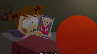 South Park: Kenny McCormick gives Karen McCormick a doll.