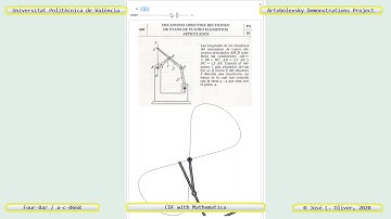 668 – EVANS FOUR-BAR APPROXIMATE STRAIGHT-LINE MECHANISM – CDF - Mathematica