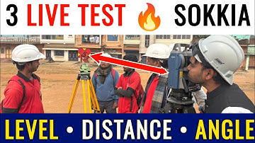 Sokkia Total Station Error Checking 🔥 | Level, Distance & Angle Test | 3 Practical Methods