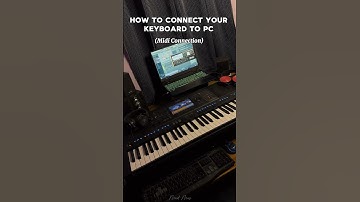 How to connect keyboard to Pc | midi connection 🎹