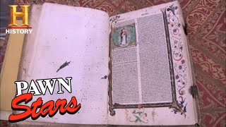 Pawn Stars: SUPER RARE & SUPER OLD 1484 BOOK (Extended Cut) (Season 7) | History