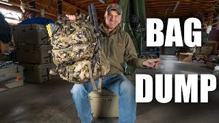 DAY HUNTING Bag Dump | What's in my elk hunting pack?