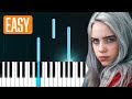 Billie Eilish - "Ocean Eyes" 100% EASY PIANO TUTORIAL