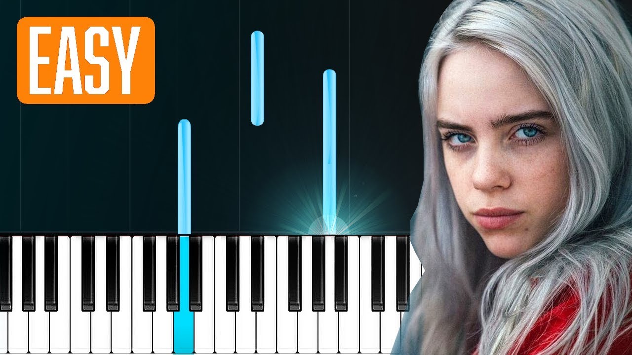 Billie Eilish Ocean Eyes 100 Easy Piano Tutorial Youtube - billie eilish ocean eyes roblox piano