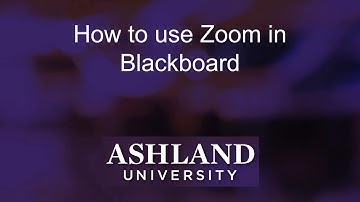 How to Use Zoom in Blackboard