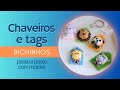 Tag de bichinhos -  Demostração de molde e passo a passo