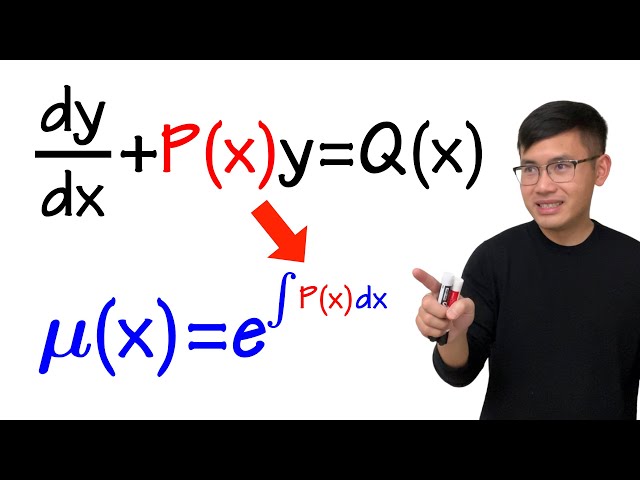 First Order Linear Differential Equation Integrating Factor Idea Strategy Example Youtube