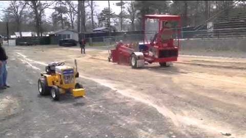 16hp cub cadet pulling