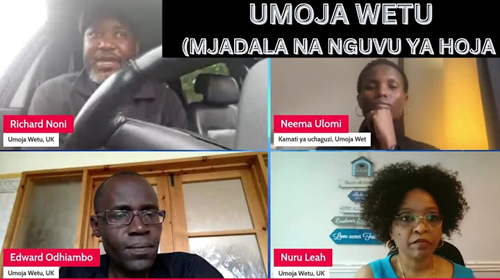 UMOJA WETU - MJADALA MZITO NA NGUVU YA HOJA