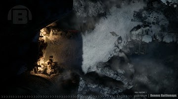 Snow Cave Harbour Gate | Battlemap Demo | Beneos Animated RPG Maps