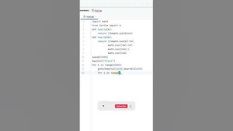 Heart Shape Pattern Turtle Graphics Design using Python 🤔 #coding #python #turtle #programming #code