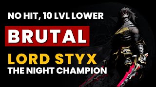 V Rising  BRUTAL Lord Styx the Night Champion | No Hit, 10 Levels Lower, Frail | 1.0 Boss Kill