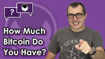 Bitcoin Q&A: How Much Bitcoin Do You Have?