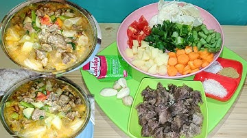 RESEP SOP DAGING SAPI  EMPUK SEGER COCOK BUAT BUKA PUASA | SUPER SIMPEL ENAK BIKIN SUP DAGING