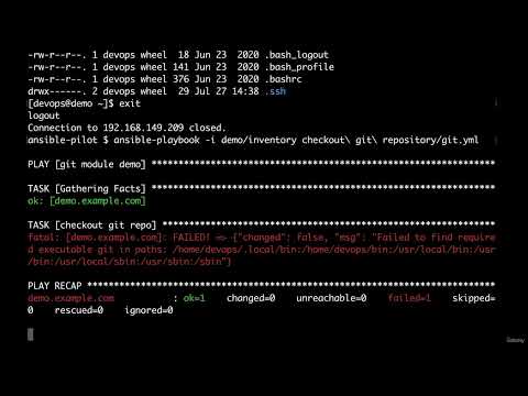 7  Checkout git repository via HTTPS   Ansible module git