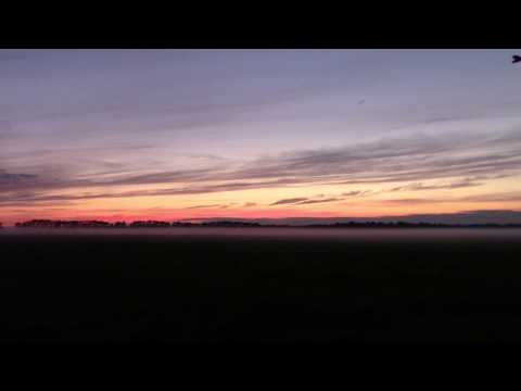 Туман и закат солнца / Sunset and fog