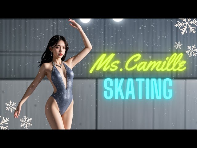 AI Art: Ice skating training ⛸️❄ by @aya