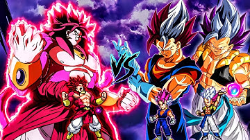 Unbelievable😨 | Limit Break Broly SSJ4 OP (New) VS Vegito UEI OP & Gogeta UEI OP in JumpForce #Mugen