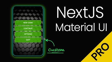 Build a Video Game Menu, Material UI with NextJS 14 & React 18