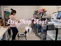 Etsy Shop Vlog! Running My Etsy Shop. Embroidery Orders October 2020. Work Motivation