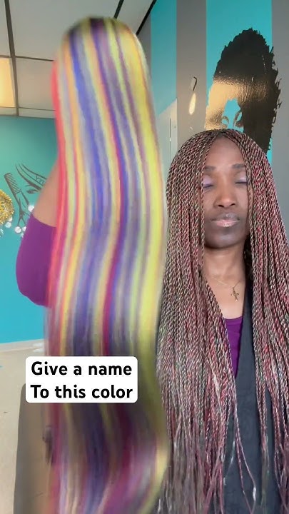  Hair braid color blend - YouTube