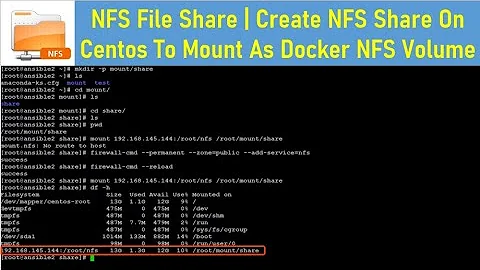 NFS File Share | Create NFS Share On Centos To Mount As Docker NFS Volume /etc/exports | Thetips4you