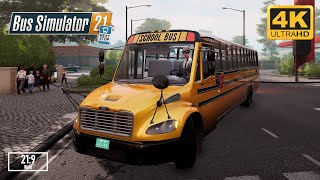 Bus Simulator 21 - School Bus Service - Thomas Saf-T-Liner C2 - Seaside Valley | Logitech G29 screenshot 5