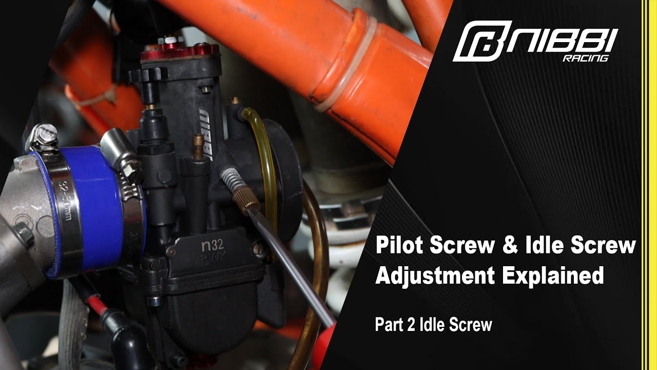 Carburettor air screw adjust and idling screw adjust with pulse