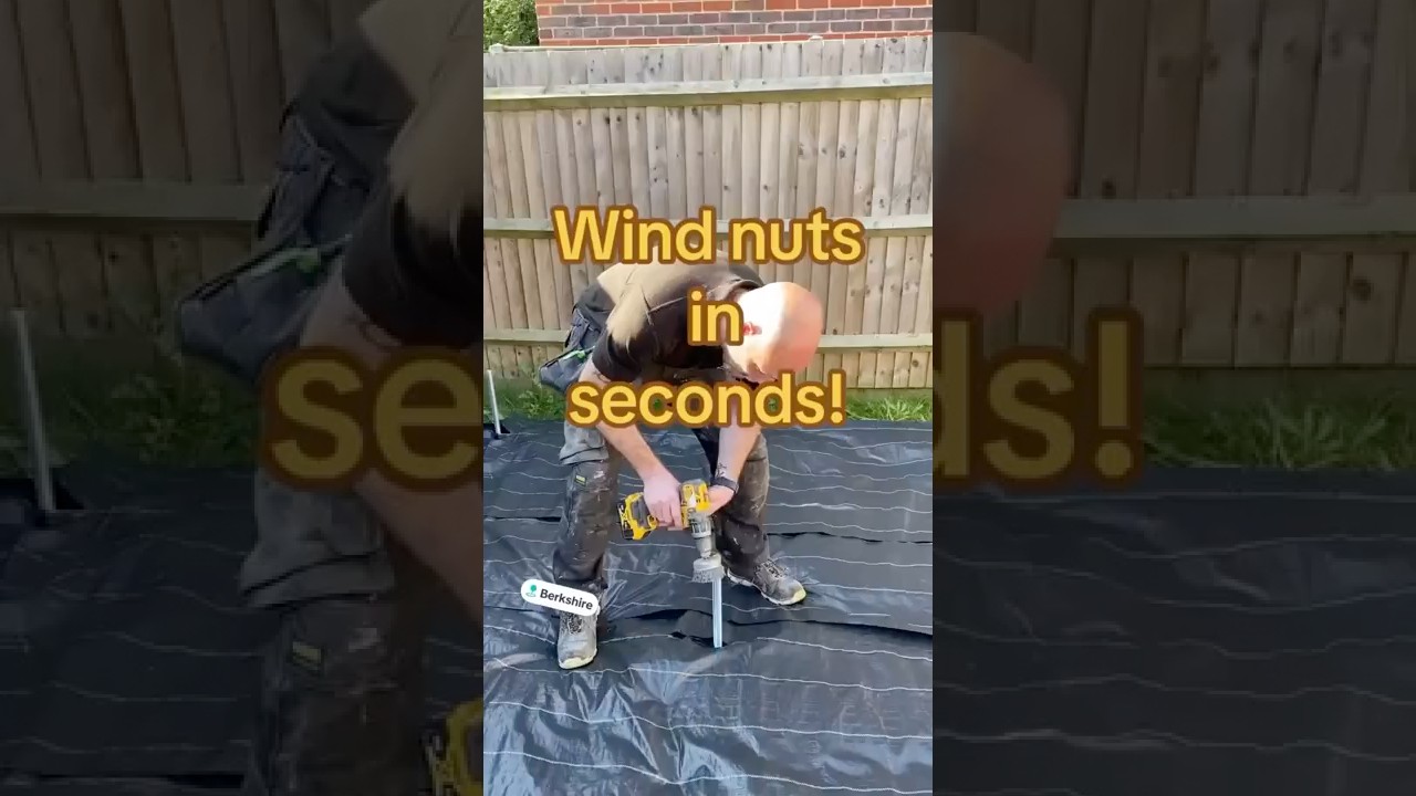 Wind up nuts in seconds #gardenroom  #tipsandtricks #diy  #diytips  #construction #trades #fun