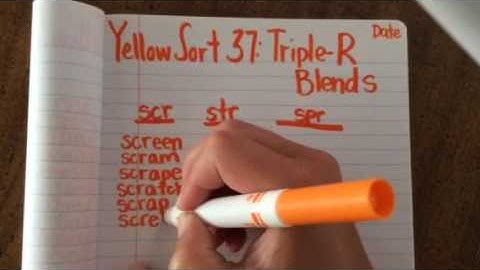 Word Study Yellow Sort 37