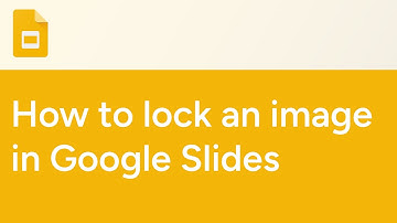 How to lock an image in Google Slides