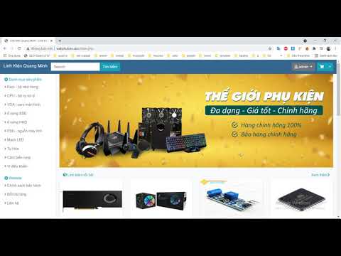 Giới thiệu đồ án website bán hàng phụ kiện laptop online 2021 PHP MYSQL theo mô hình MVC