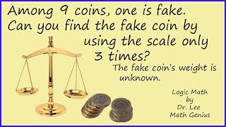 Hard Logic Puzzle - Find 1 fake coin from 9, but using the scale only 3 times