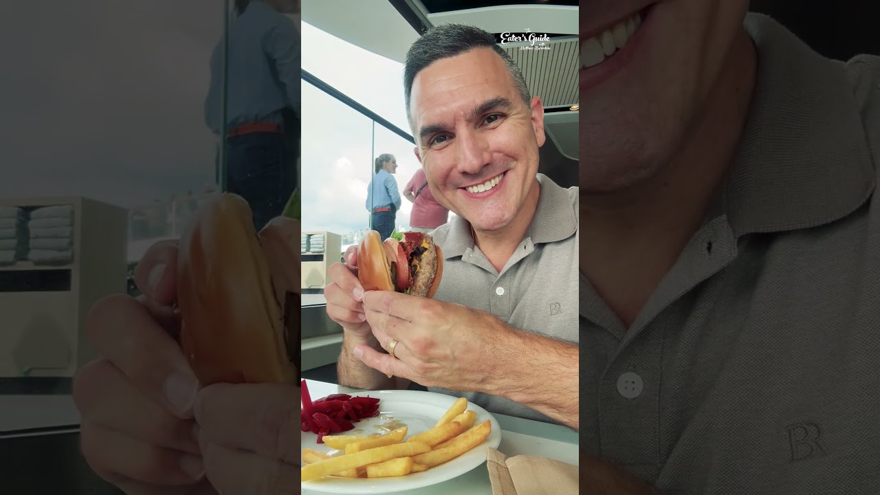 BEST Burger at Sea 🍔 Celebrity Cruises Food Review 🤯🌊 #CelebrityCruises #CruiseFood #BurgerReview