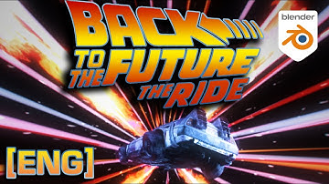 Back to the Future: The Ride | 4K Blender Animation [ENG]