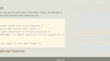 Smoothly Slide Down Divs with JavaScript
