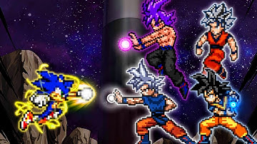 Sonic Chaos RN V2 OP (New) VS Goku TP V3 OP, Goku 1000 Yr Old OP, Goku Blizzard OP & Goku Namek OP🔥