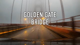 Golden Gate Bridge Foggy Morning Drive 4K