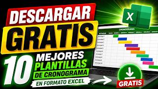 Descargar GRATIS las 10 Mejores Plantillas de Cronograma en Excel (2026) 📅📊