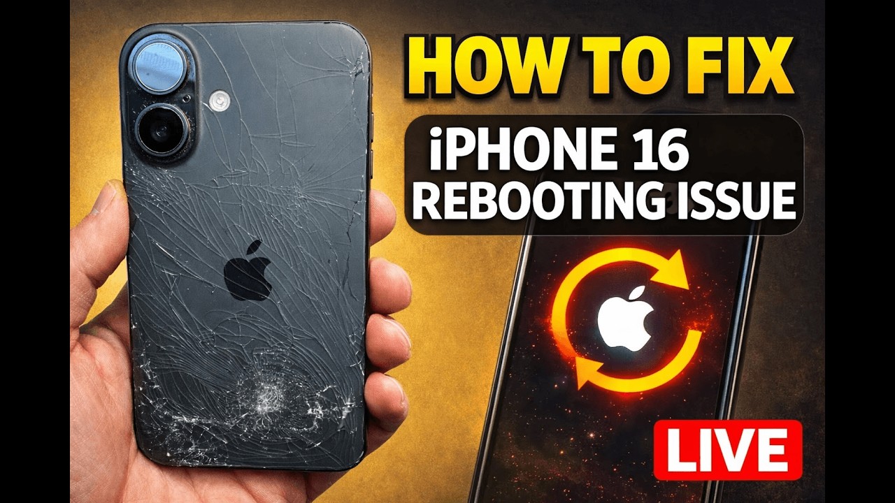 How to Fix iPhone 16 Rebooting Issue... Live - YouTube