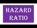 Hazard Ratio: Significance in Pharma-Healthcare - YouTube