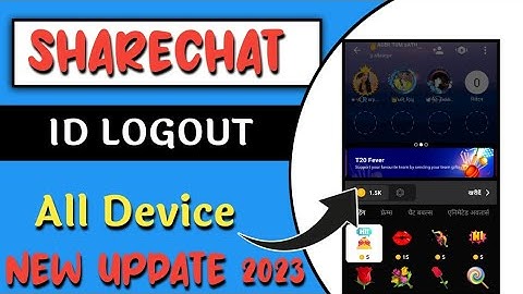 #ShareChat ID All Device Logout Automatic Trick // New Update Id logout shareChat// Raaj Tech