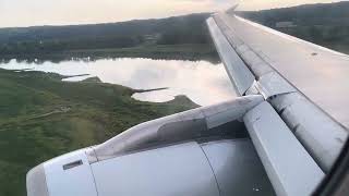 Landing at Omaha Airport (OMA) onboard AA Airbus A320