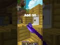 Minecraft bedwars at different ages shorts minecraft gaming