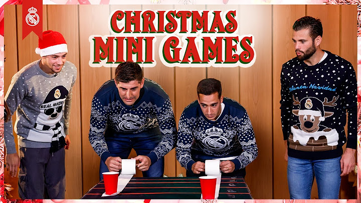 Los MINI JUEGOS NAVIDEÑOS del Real Madrid | Fede, Courtois, Lucas y Nacho