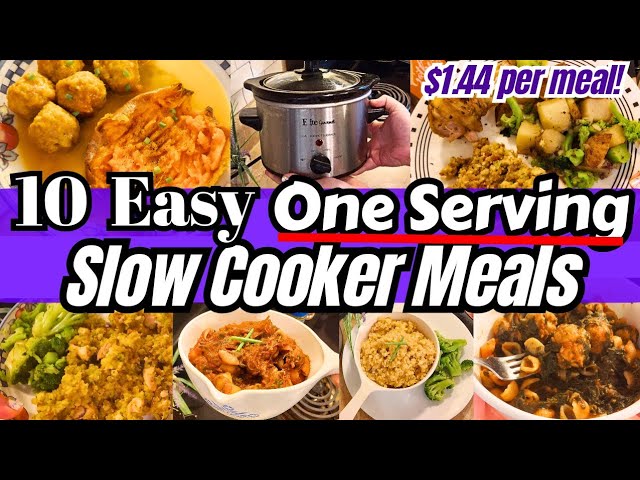 Crockpot Cooking For One  10 One Serving Slow Cooker Walmart Meals For  $14.36 