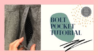 Sew Along Trouser slant pocket tutorial for the Bolt Culotte pdf sewing pattern from Make with Mandi