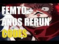 [FEMTO + ANOS RERUN] ZENO PIECE CODES ⚔️[ROBLOX]⚔️